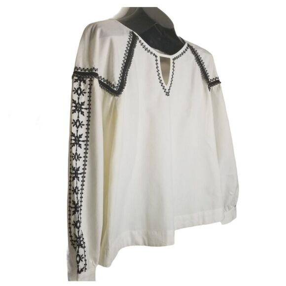 a.n.a. Embellished Embroidered Blouse - Picture 2 of 16